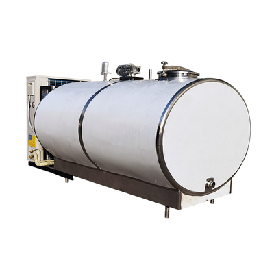 Van de de Machinerauwe melk van de zuivelinstallatieverwerking Koeltank2000l Horizontaal Type