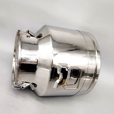 kan Verzegelde emmer 304 van 15L mini-Capaciteit Roestvrij staal 1.0mm Diktemelk