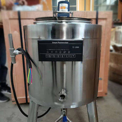 Elektrisch het Verwarmen 300L Klein Melkpasteurisatieapparaat 1.5mm Dikte
