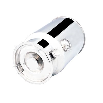 De Melk van pakketcustomrized Logo Silver 10L SS kan roestvrij staal container melken
