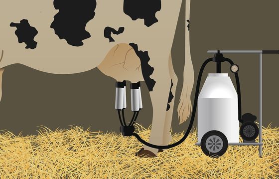Draagbare Vacuümpomp van de de Melkende Machine Elektrische Geit van de dieselmotor de Mobiele Koe